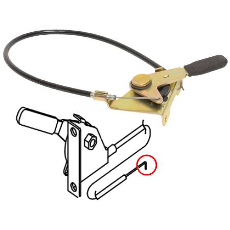 692105 Throttle Control Lever Assembly - L end #