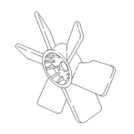 825446 Radiator Fan - 350mm (Hole centre to blade tip) #