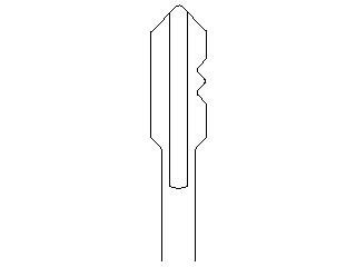 1714054SM Ignition Key (Delta Style)