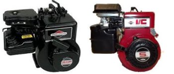 B&S Horizontal crankshaft 2-5 HP Sidevalve