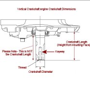 Vertical Engine Crankshaft Dimensions